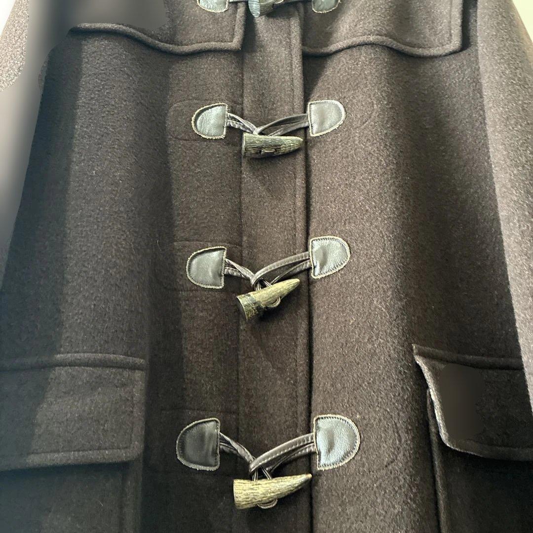 【美品】BURBERRY ダッフルコート ダークブラウン　M カシミヤ混
