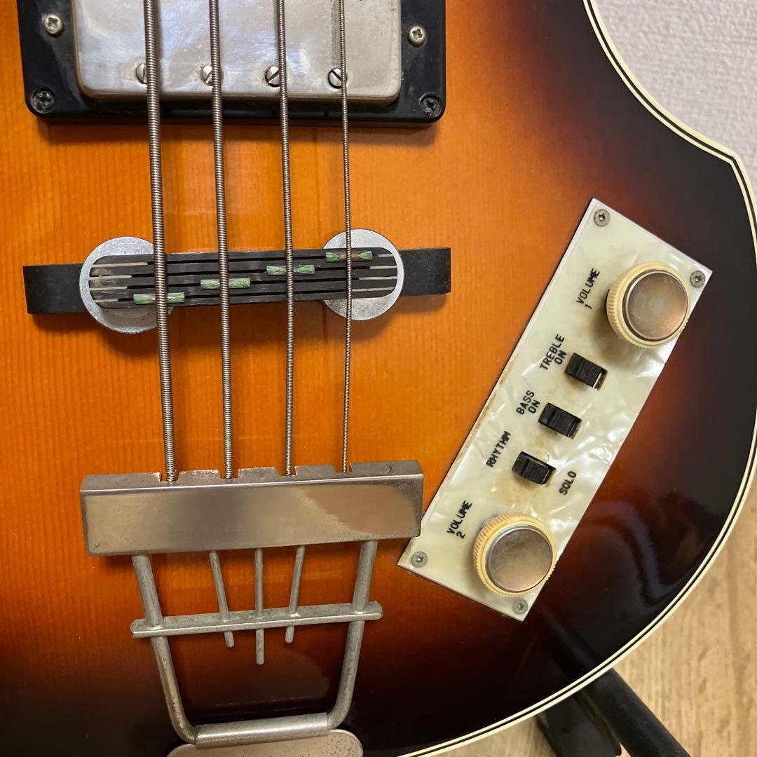 Greco Violin Bass VB-500 音出しOK そこそこ美中古品