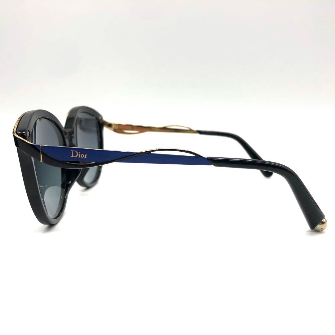 【希少】Dior leyes1F サングラス ウェーブテンプル ブラック