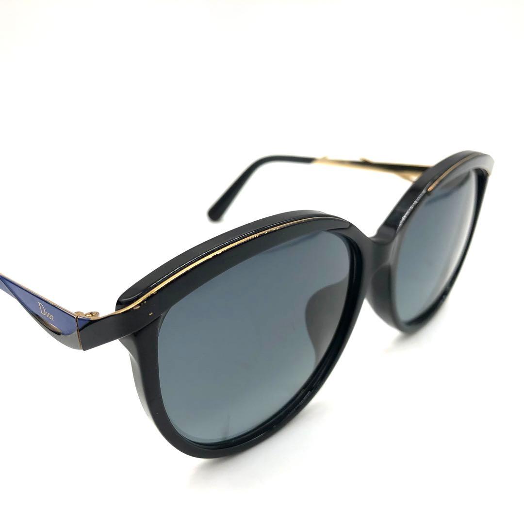 【希少】Dior leyes1F サングラス ウェーブテンプル ブラック