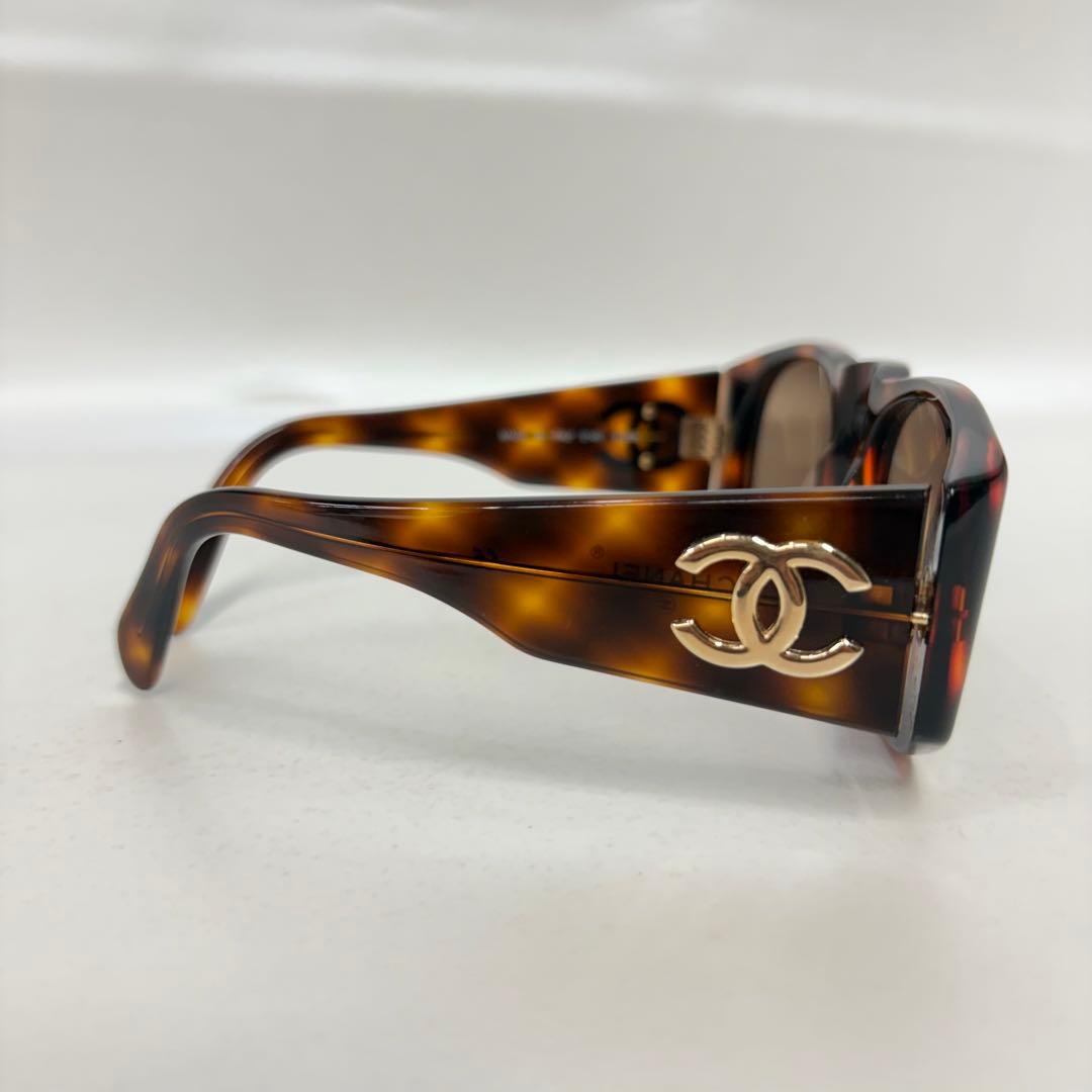 CHANEL 01451 91235 ココマーク べっ甲調 サングラス メガネ