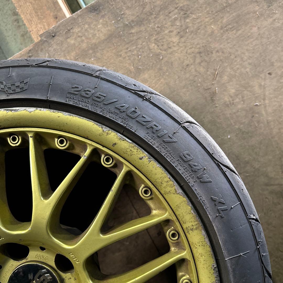 AE様 BBS 17インチ ゴールドホイール　5ケツ　PCD114.3