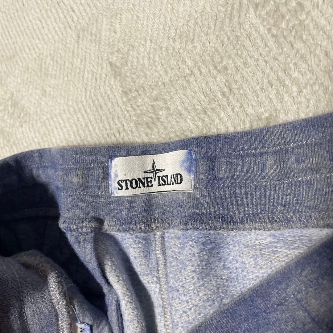 Stone  スウェットパンツ ライトブルー M ワッペン付き