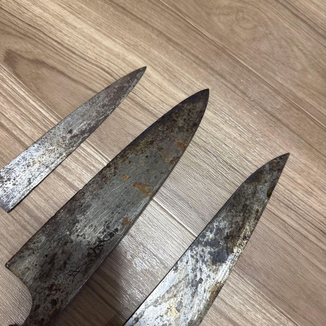 有次　正本　柳刃包丁　牛刀包丁　出刃包丁