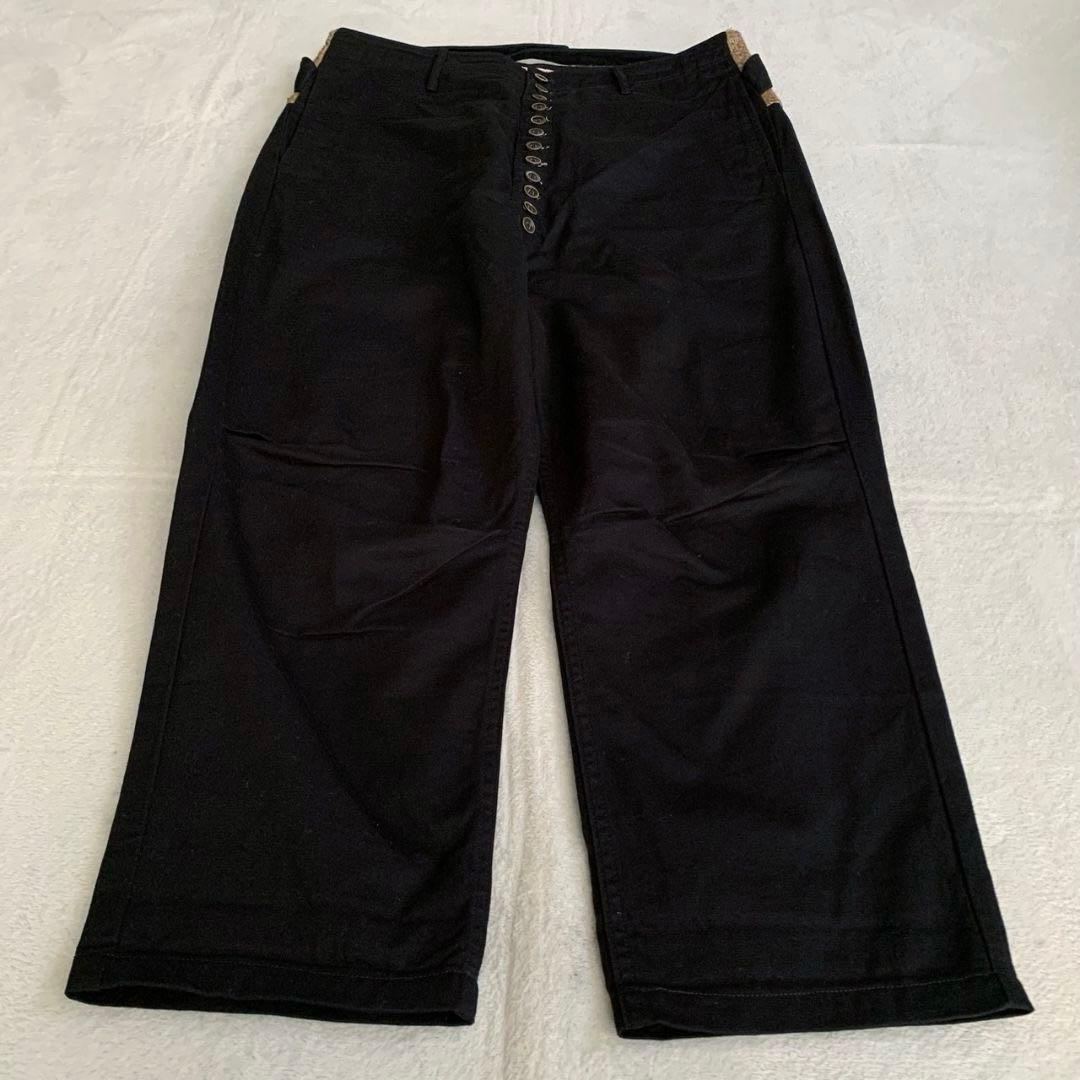 【美品】KAPITAL ピエロパンツ リネン 切替 XL