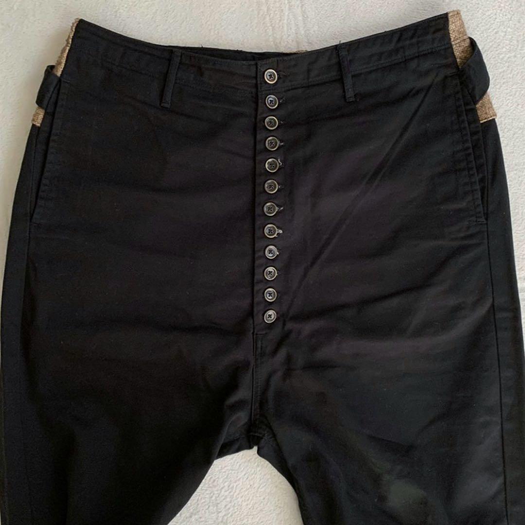 【美品】KAPITAL ピエロパンツ リネン 切替 XL