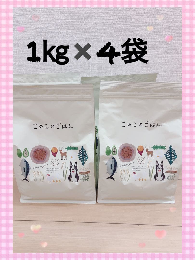 【新品未開封】このこのごはん 1kg×4袋 賞味期限2027/1/7