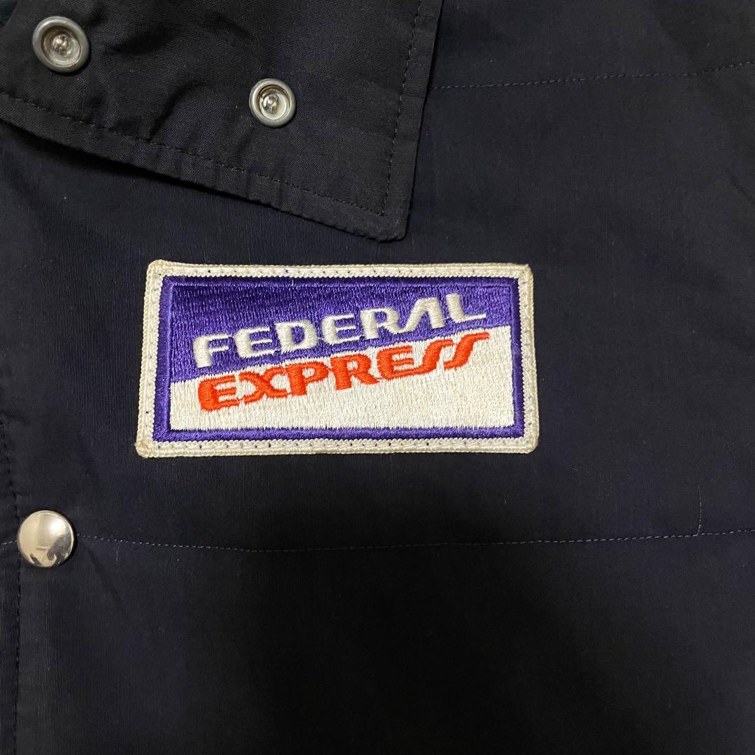80s〜 FedEx FEDERAL EXPRESS ナイロンベスト 企業モノ