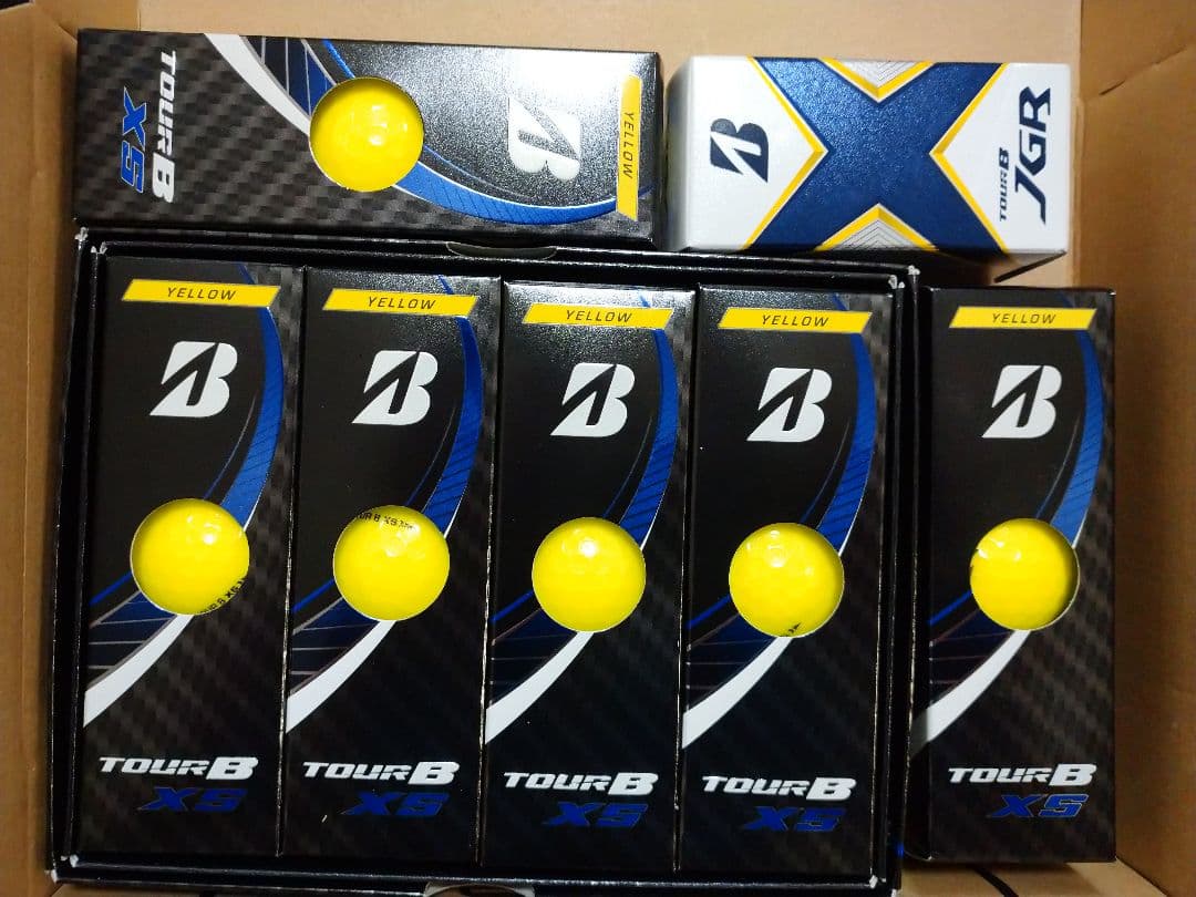 ブリヂストン TOUR B XS イエロー18個＆JGR ホワイト2個 計20個