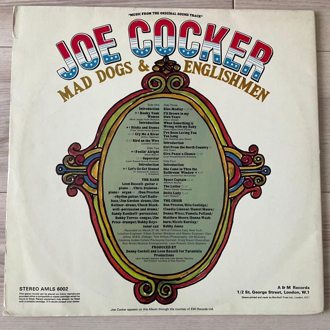 JOE COCKER MAD DOGS & ENGLISHMEN UK盤レコード