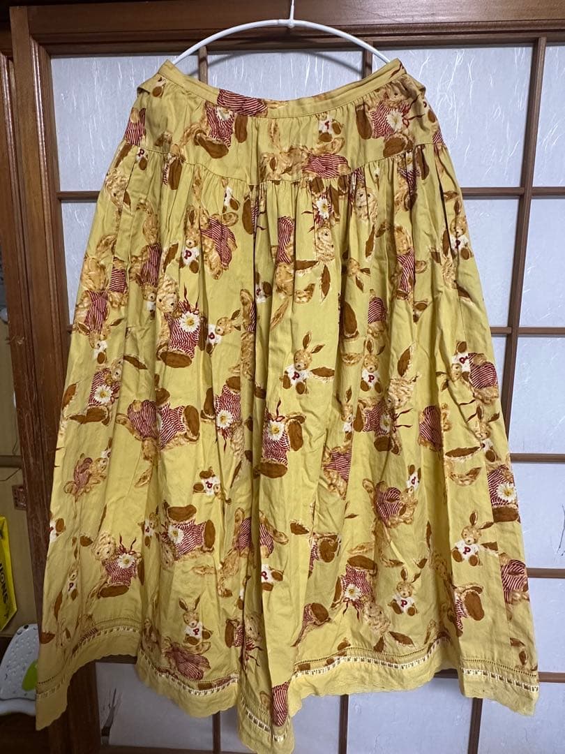 ピンクハウス うさぎ柄ロングスカート