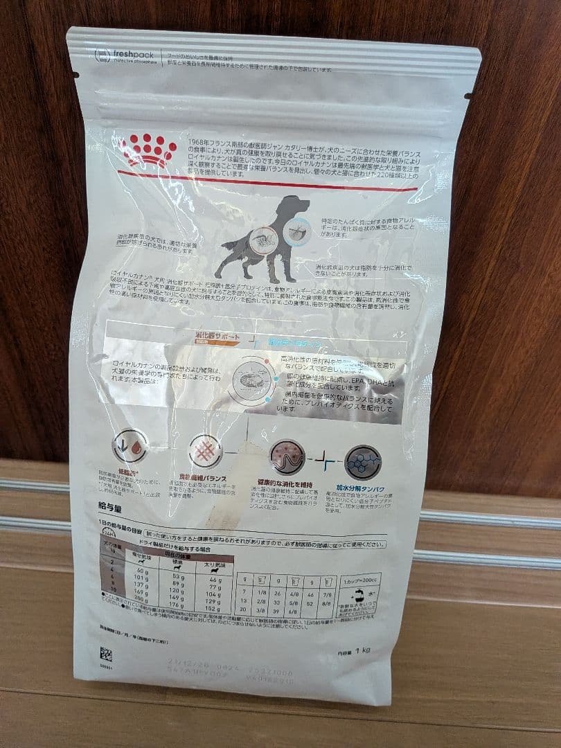 26.12ロイヤルカナン 犬用　消化器サポート低脂肪 低分子プロテイン 1kg