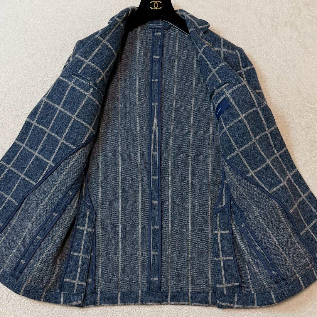 美品 Lサイズ RING JACKET テーラードジャケット チェック 日本製