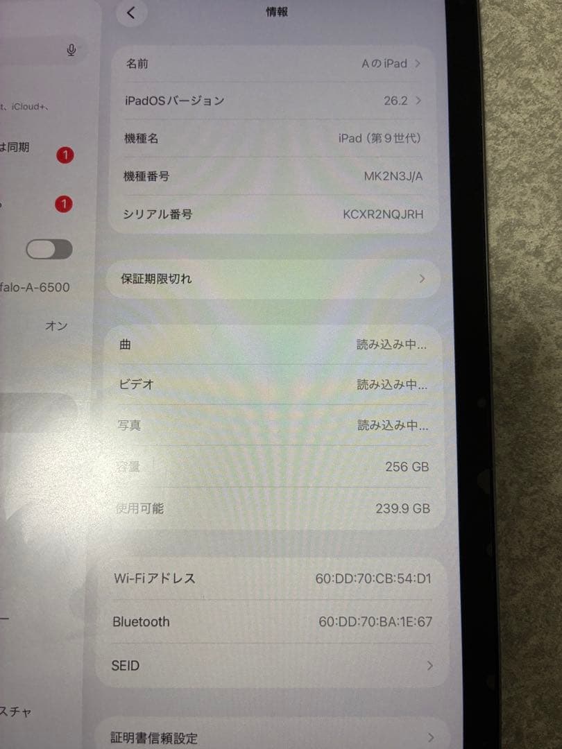 Apple iPad (第9世代) 256GB
