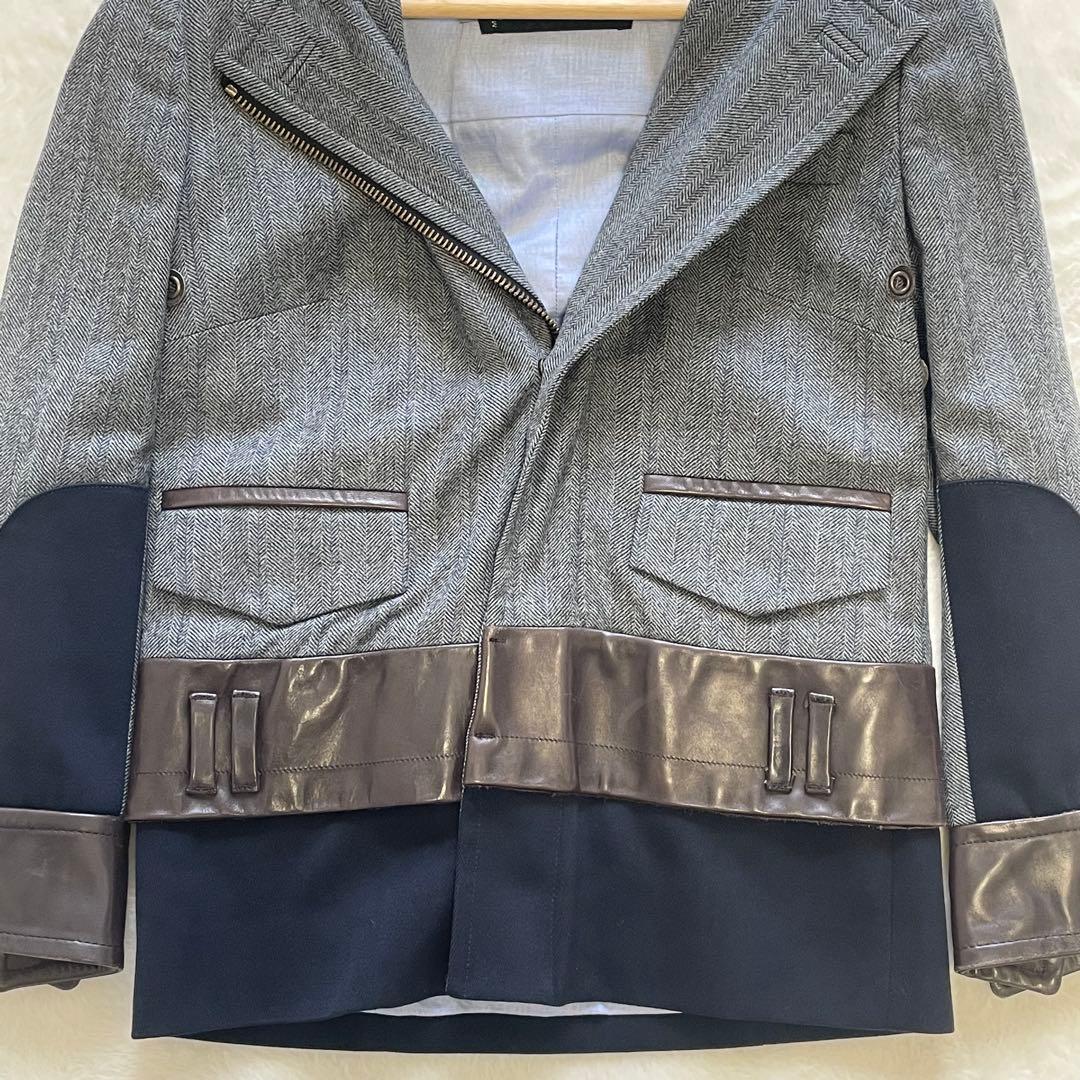 DSQUARED2 ジャンパー ブルゾン パーカー フード収納 馬革