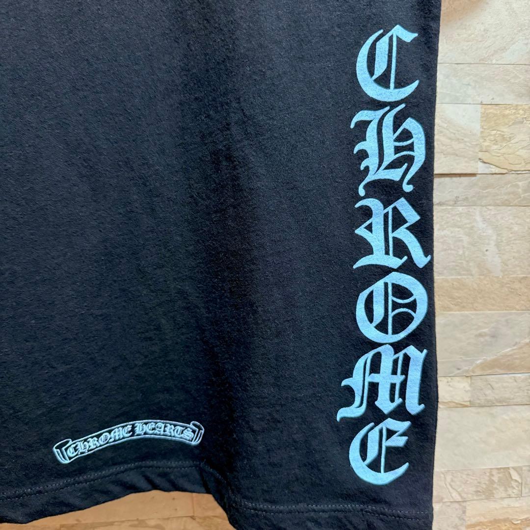 CHROME HEARTS クロムハーツ VネックTシャツ 黒 レディース