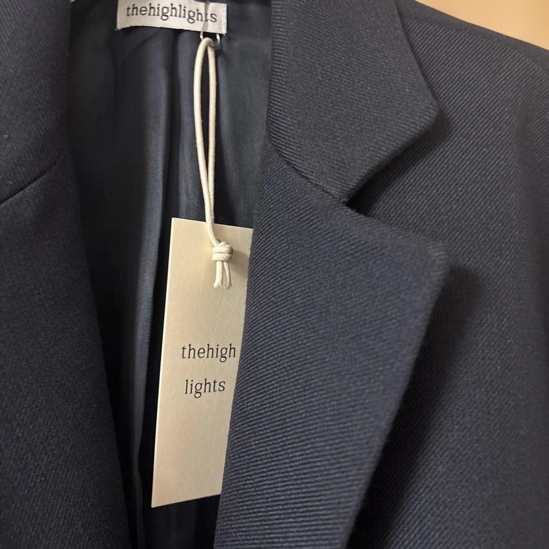 新品　thehighlights テーラードジャケット　ネイビーブラック