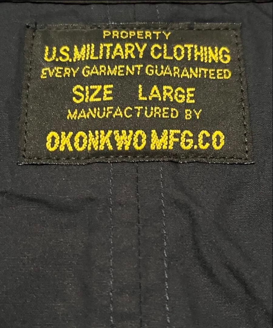あ*お様 美品 OKONKWO ビーチベスト L グレー アメカジ ワーク ミリ