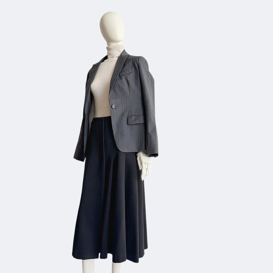 MARNI マルニ ロングスカート ブラック コットン ナイロン イタリア製