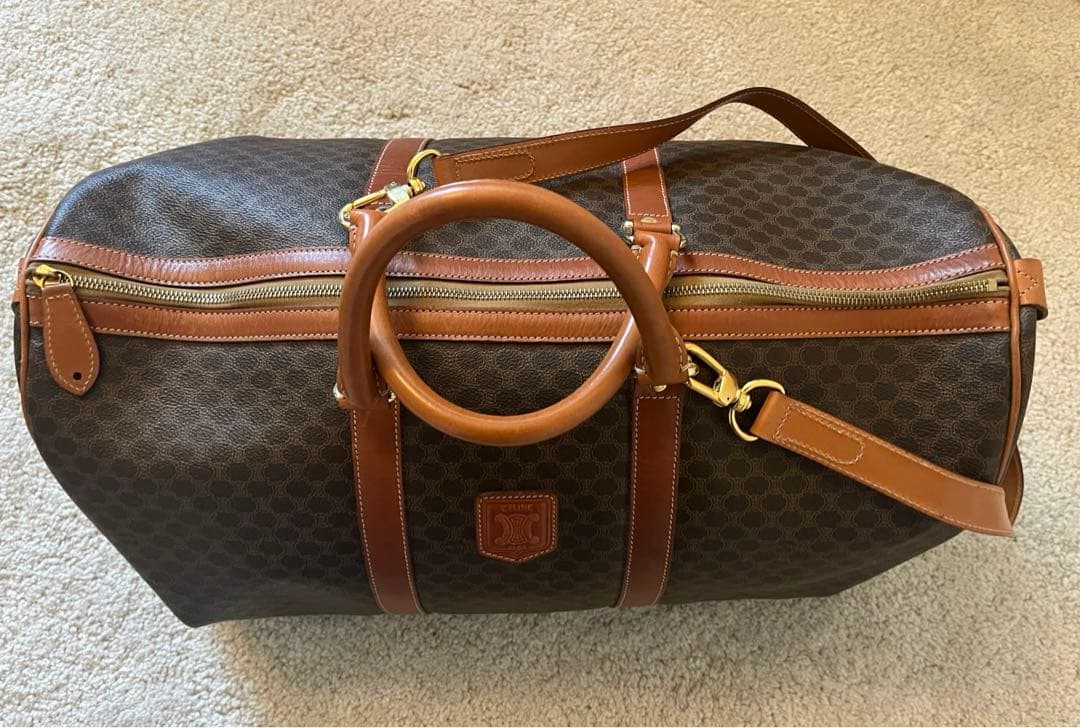 CELINE ボストンバック　マカダム柄　旅行用