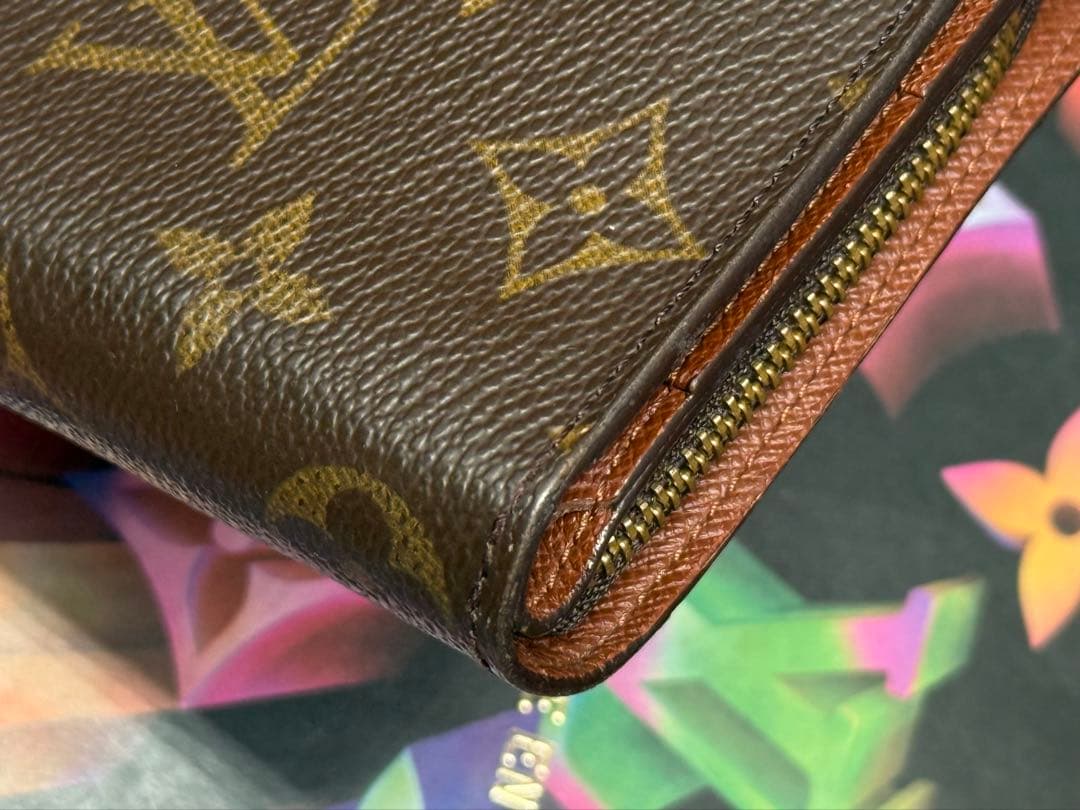 良品！ルイヴィトン　コンパクトジップ　二つ折り財布
