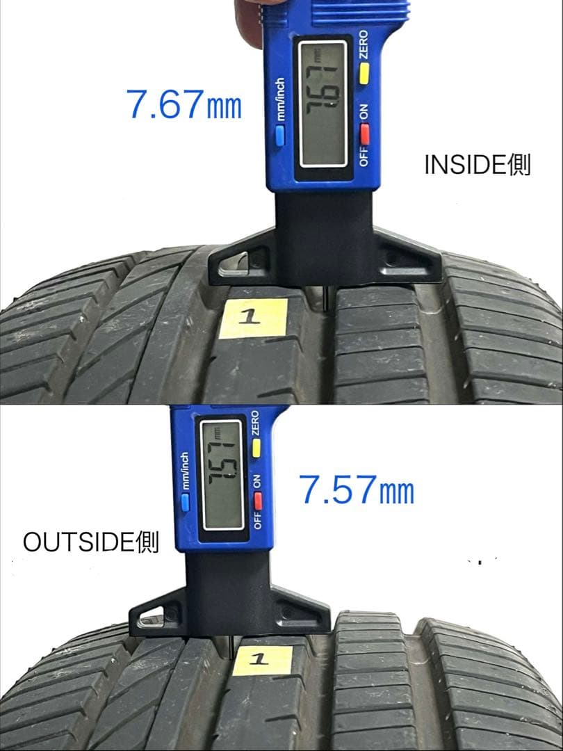 Aセットの価格です 【夏タイヤ185/60R15】中央部2本の溝残7.5㎜以上有
