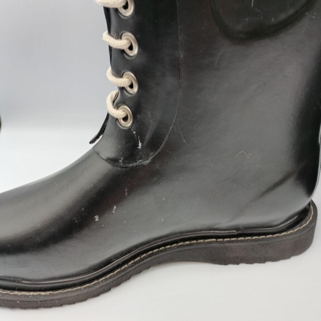 【新品・傷有】ILSE JACOBSEN レインブーツ レースアップ ２４cm