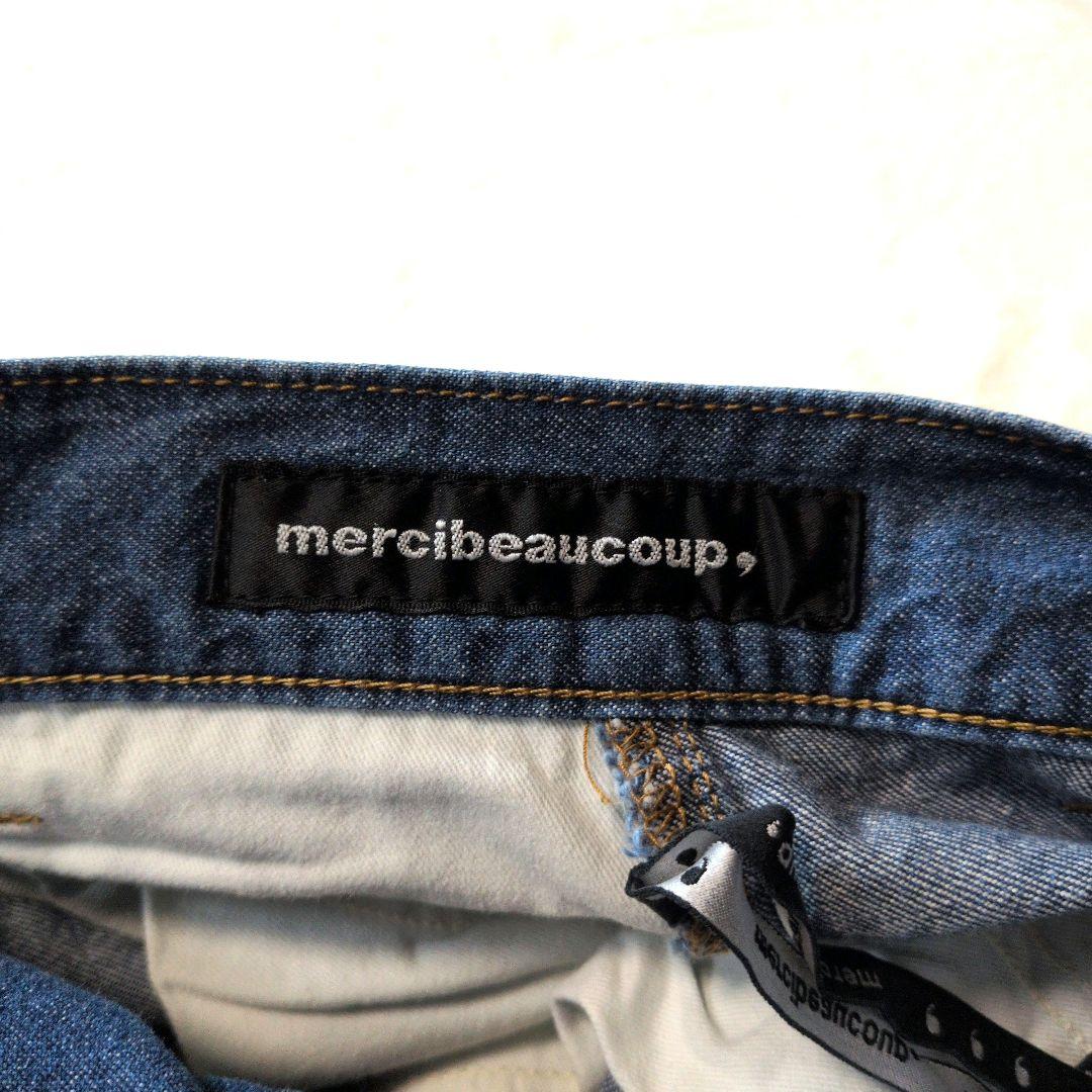 mercibeaucoup, メルシーボークーLee コラボうしろまえデニム M