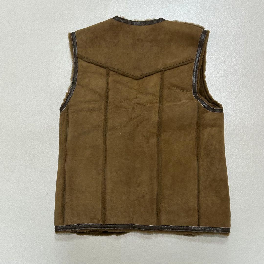 NICHIRO FUR 90s リアルムートンベスト 毛皮