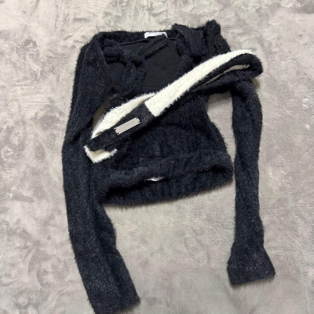 トップス melt the lady contrast gartertops