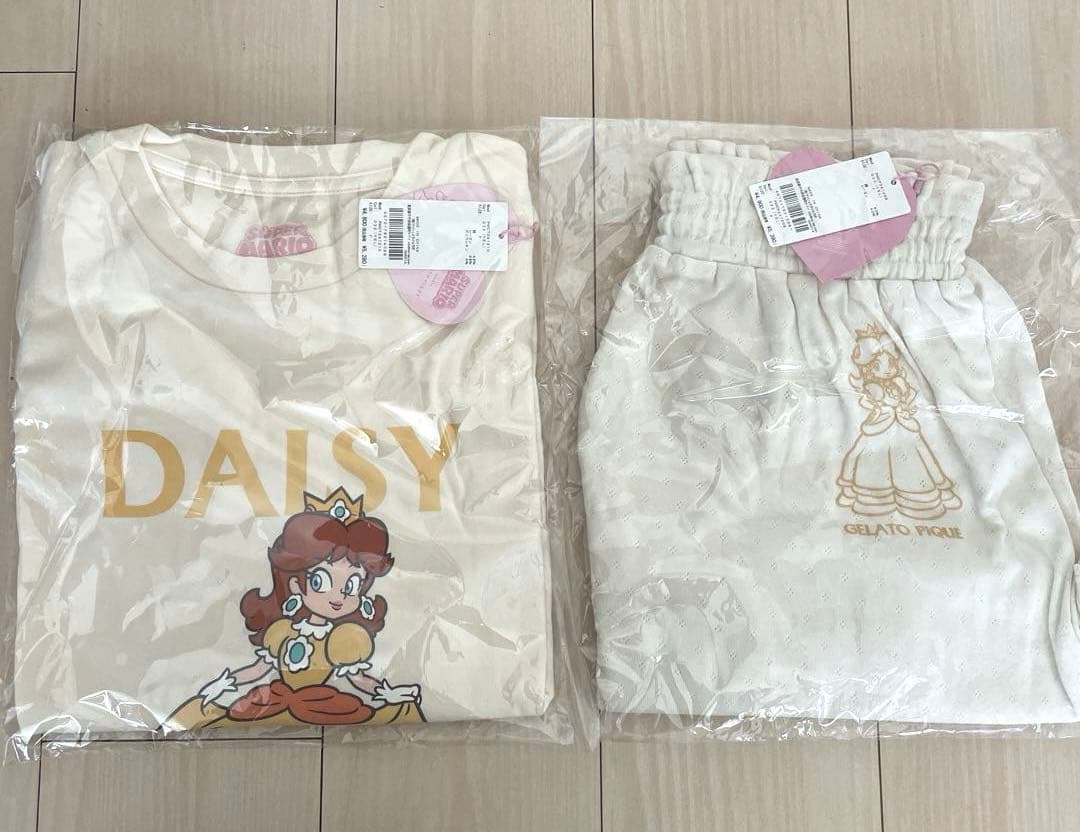 ♥新品未使用♥gelato pique デイジー プリントルームウェア 上下