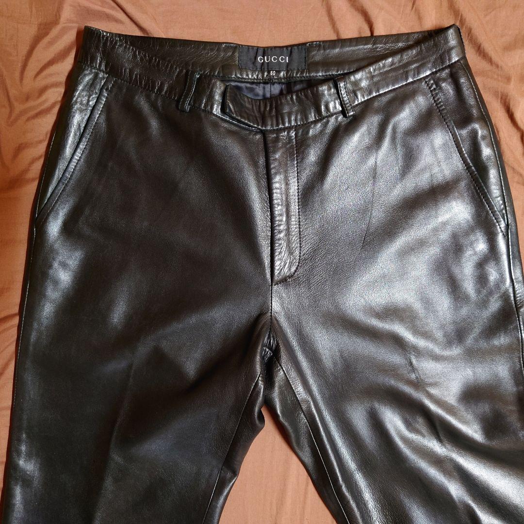 グッチ GUCCI レザーパンツ トムフォード最終期