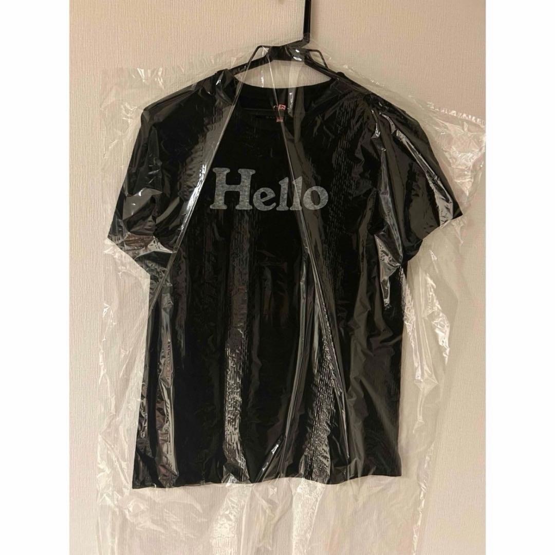 マディソンブルー Hello ハロー　ロゴ　Tシャツ　黒　01