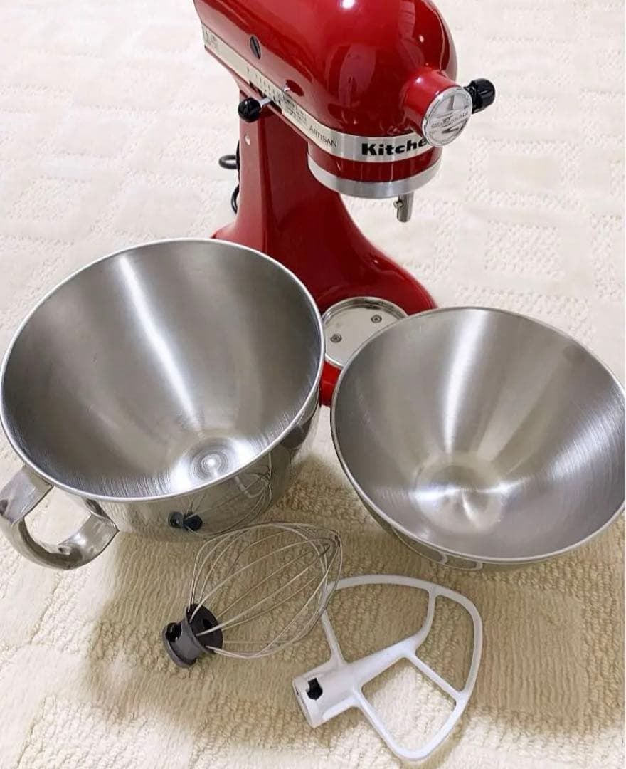 KitchenAid Artisan スタンドミキサー レッド
