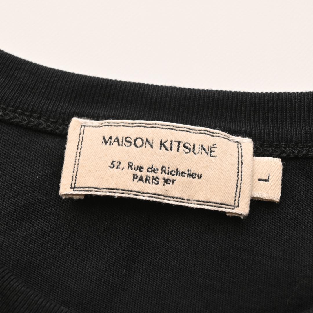 ぐ*】様 MAISON KITSUNE メゾンキツネ グレーフォックスヘッド T