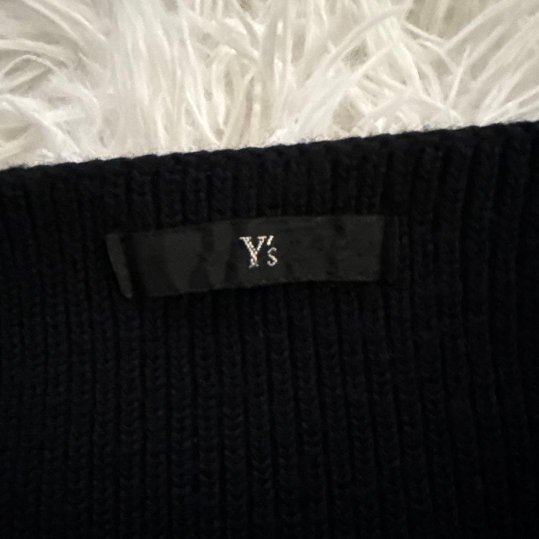 美品☆ y's ワイズ　ニット　カーディガン　オシャレボタン　ブラック