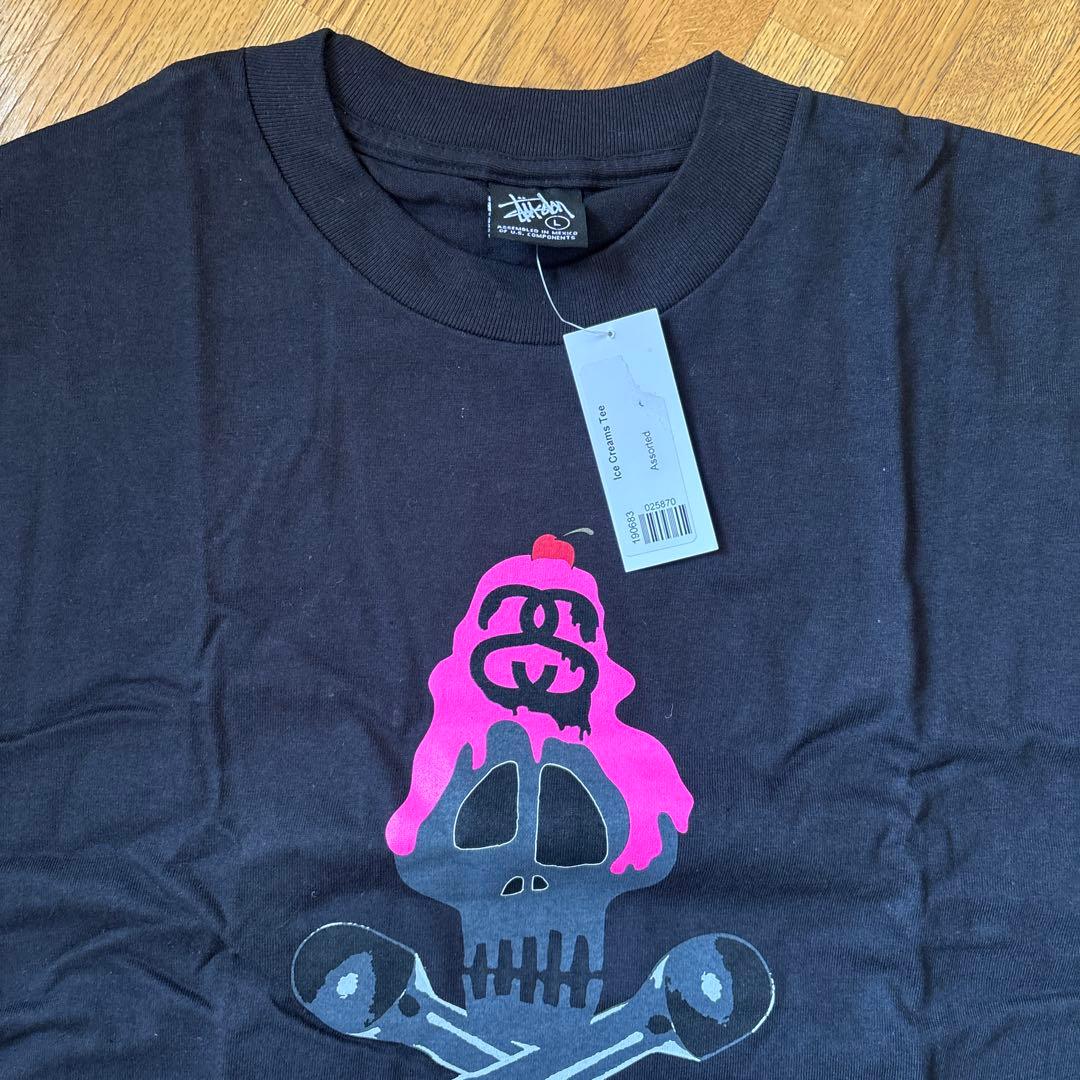 ステューシー　スカル　Tシャツ 当時物　新品