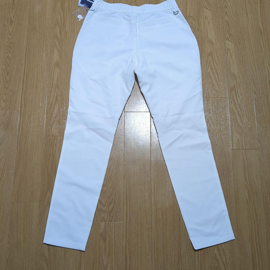 新品タグ付　Admiral ホワイト スリムフィットパンツ　ゴルフパンツ