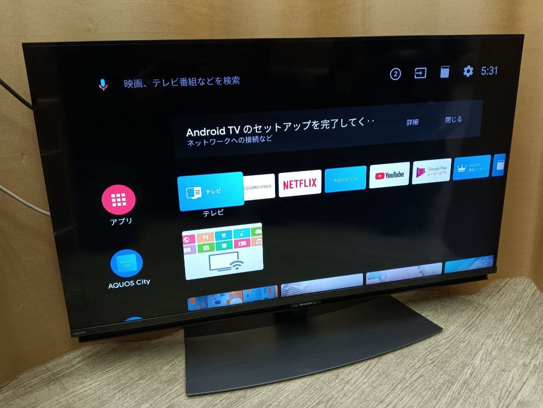 美品！SHARP アクオス　40型4Kスマートテレビ　4T-C40CL1