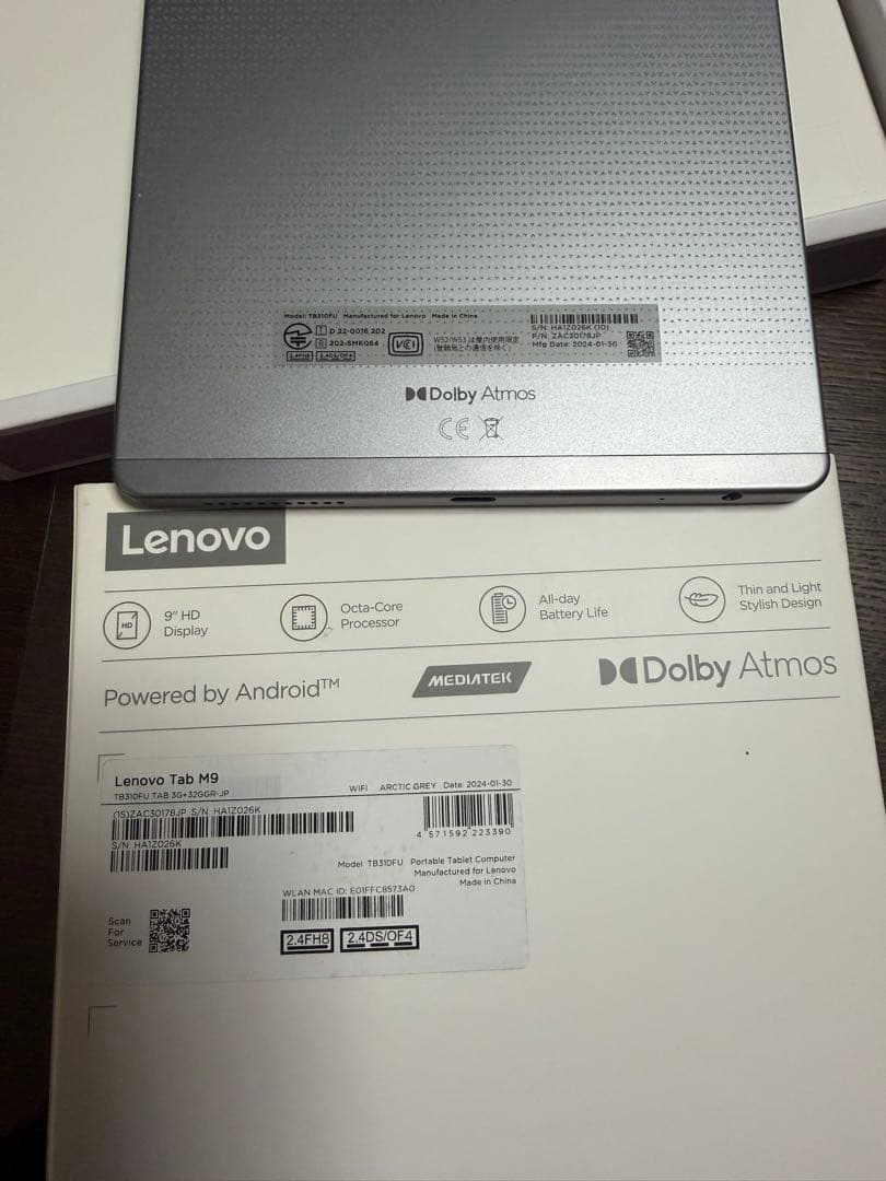 Lenovo Tab M9 本体 + Folio Case