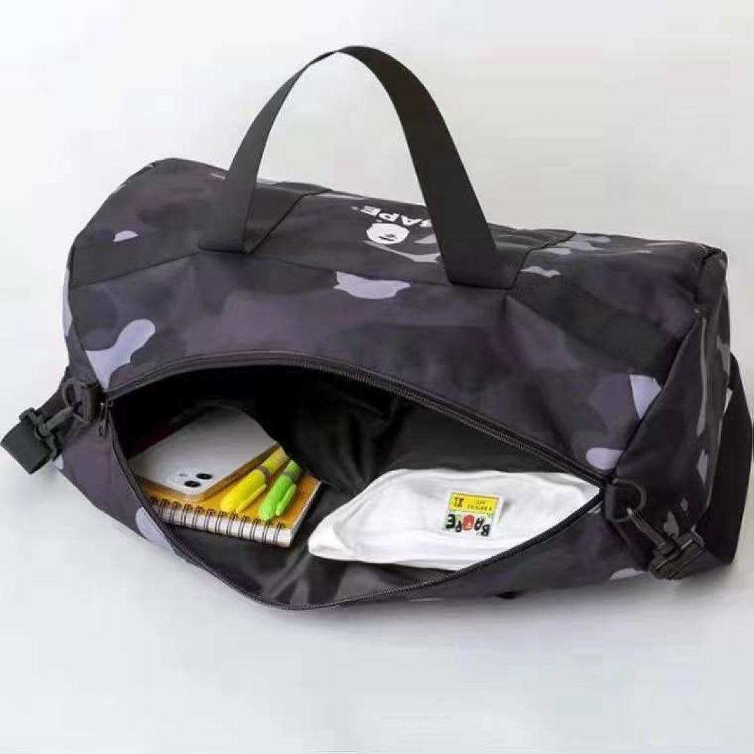 BAPE◆A BATHING APE／◆ブラックダッフルバッグ◆付録品ノベルティ