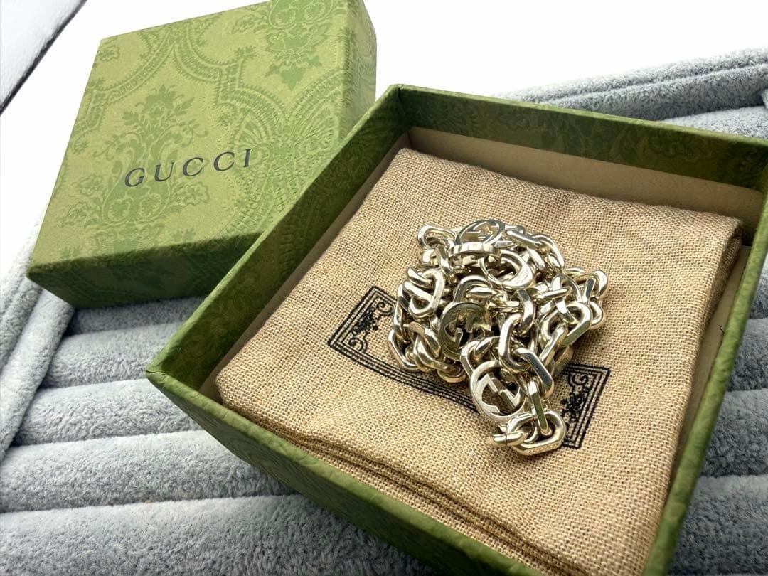 GUCCI インターロッキングG ネックレス シルバー925 グッチ 正規品