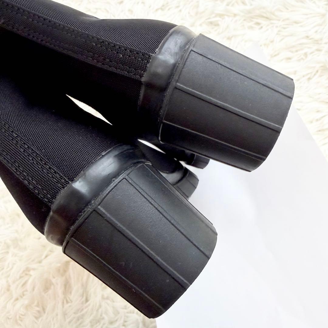 【極美品】KISSA SPORT サイドゴアブーツ 晴雨兼用　23.5cmEE
