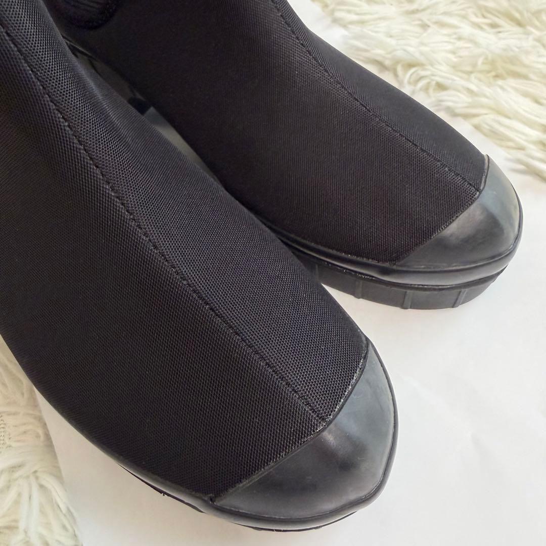 【極美品】KISSA SPORT サイドゴアブーツ 晴雨兼用　23.5cmEE