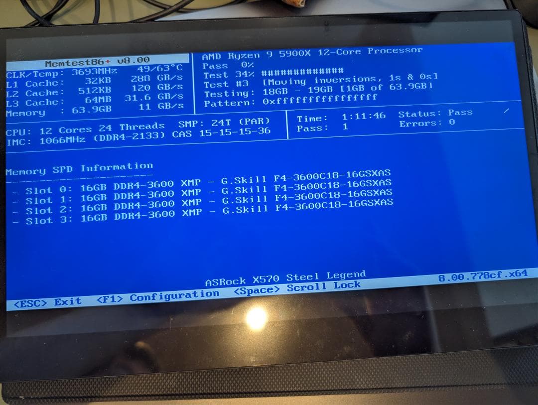 G.SKILL DDR4-3600 メモリ 32GB (16GB×2枚組)