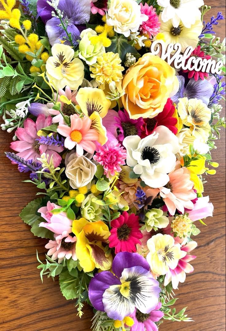 カラフル「WELCOME」リース‼️節々様確認用❣️2点セット❣️