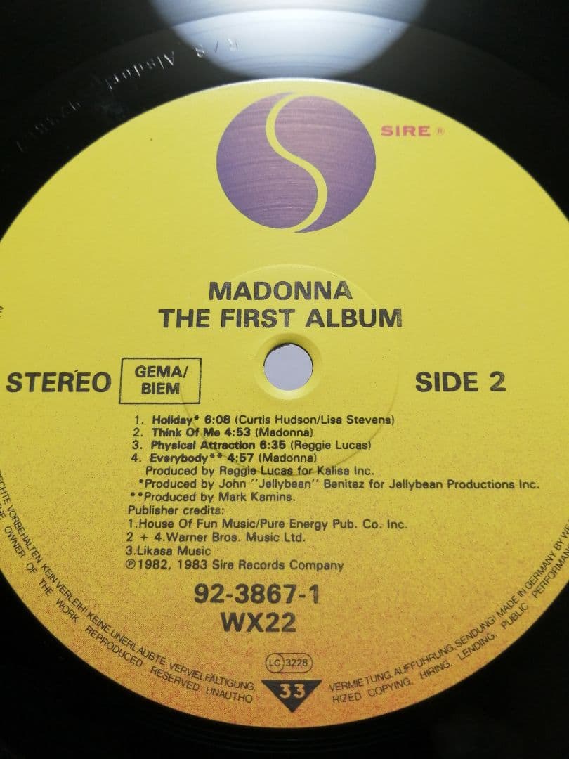 【美品デビューLP】MADONNA THE FIRST ALBUM 名盤1st