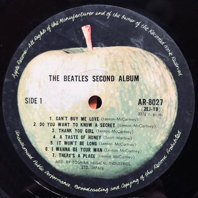 洋楽 THE BEATLES' SECOND ALBUM AR-8027 / y121