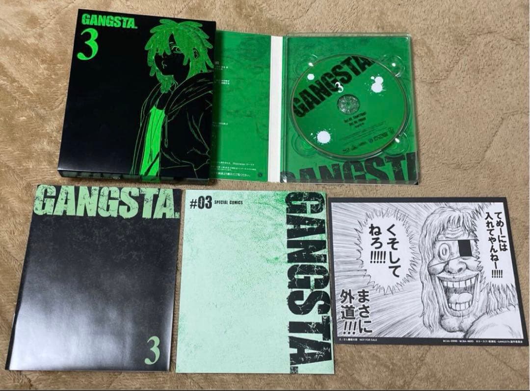 GANGSTA 特装限定版　Blu-ray BOX ギャングスタ　全6巻セット