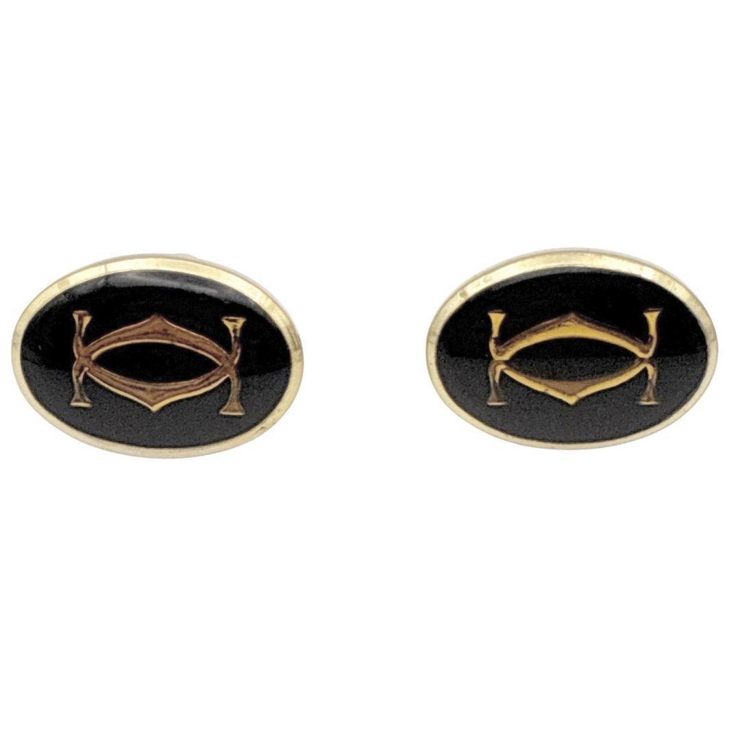 【美品】Cartier カルティエ カフス タイピン セット ダブルC ロゴ